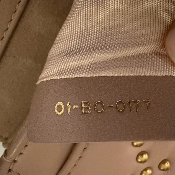 Christian Dior Dioraddict Studded Chain Wallet Blush Pink Leather - Picture 16 of 16